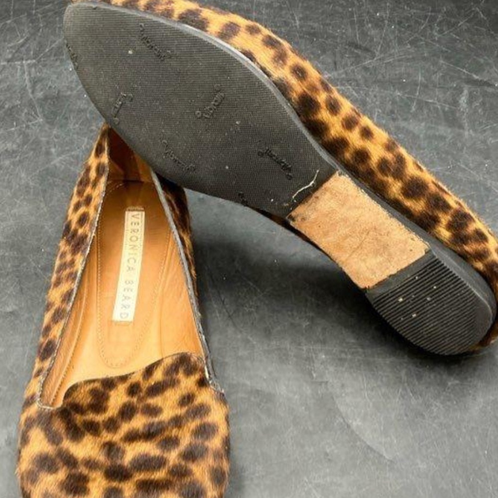 🐆 Veronica Beard Griffin Leopard Calf Hair Shoes 🐆 - Picture 5 of 7